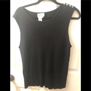 Coldwater Creek sleeveless silk-blend Top, XXL